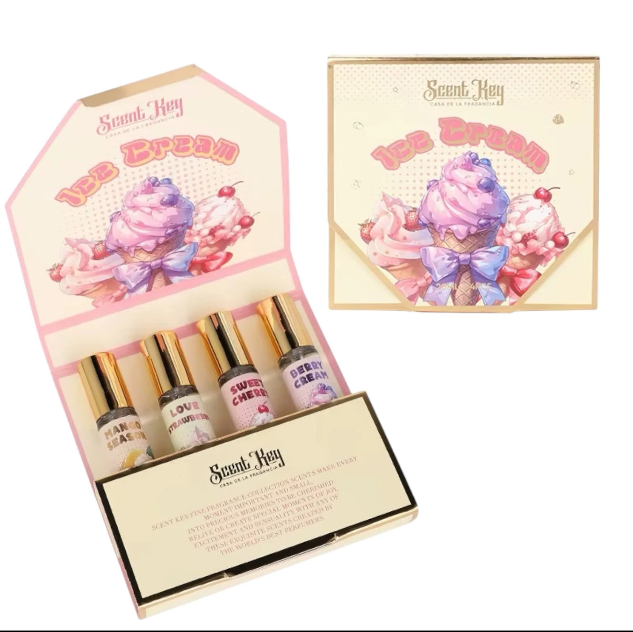 Scent Key Ice Cream Perfume Pen Set {4pc}