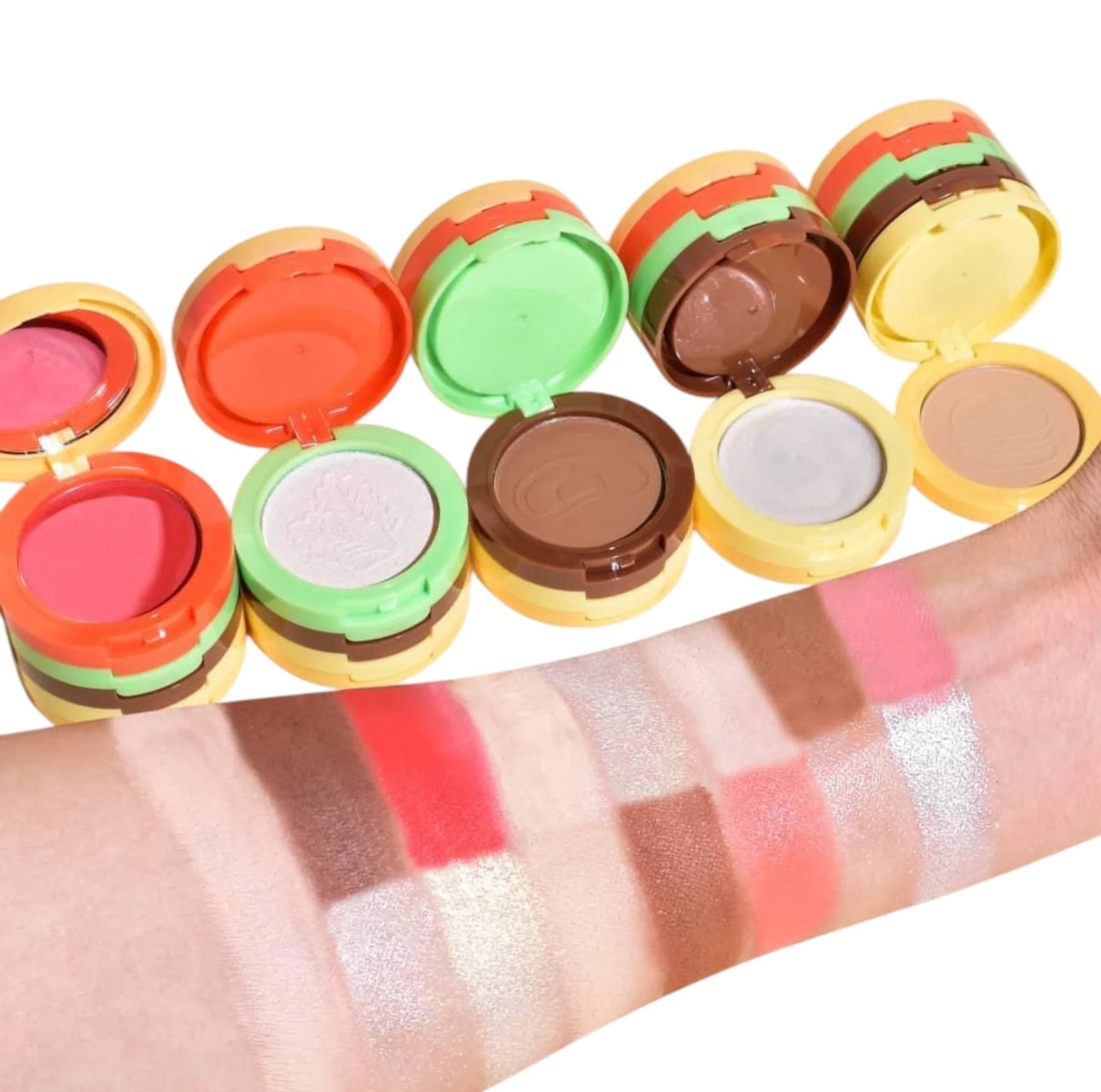 Kevin & Coco Burgerlicious Cheek Stack 5-In-1 Facial Palette Set {1pc}
