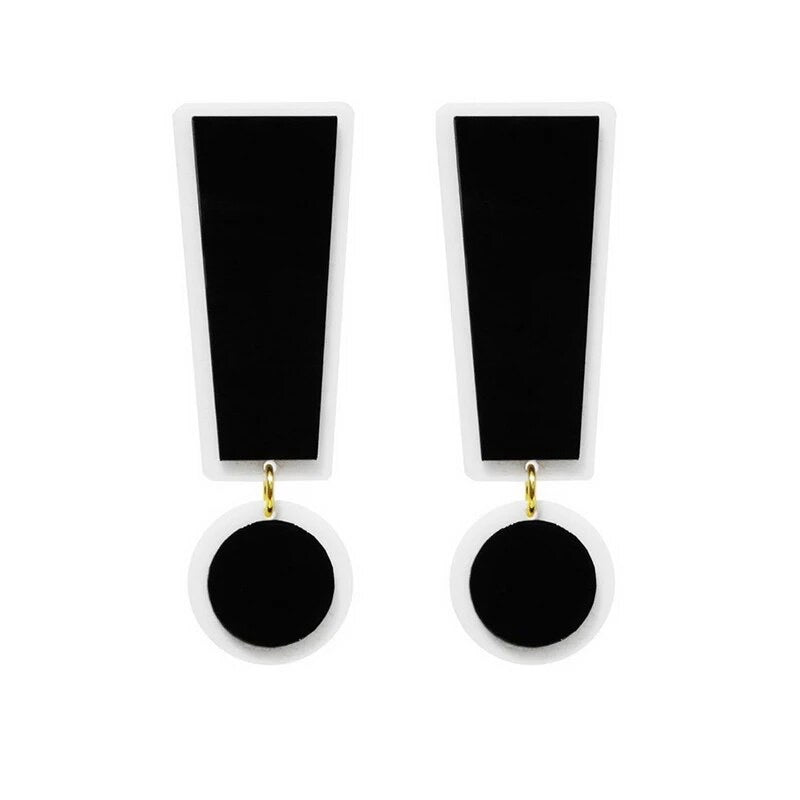Exclamation Point Drop Earrings