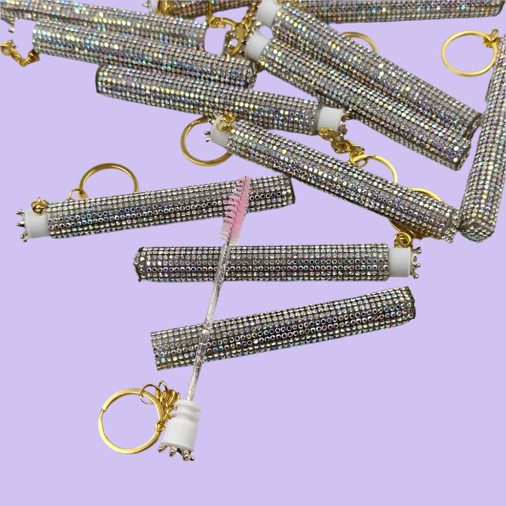 Bling Spoolie Case Keychain