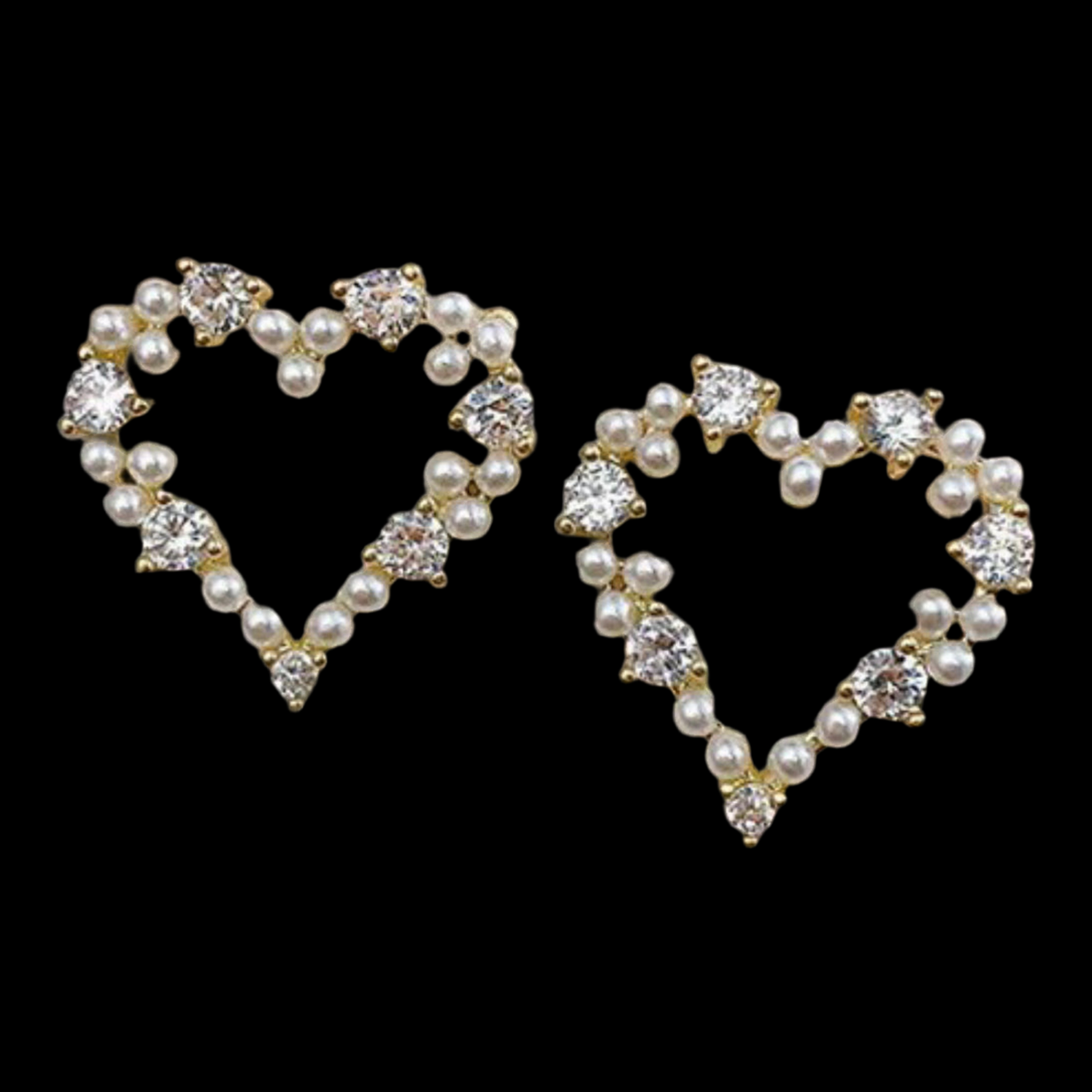 Heart Stud Earrings