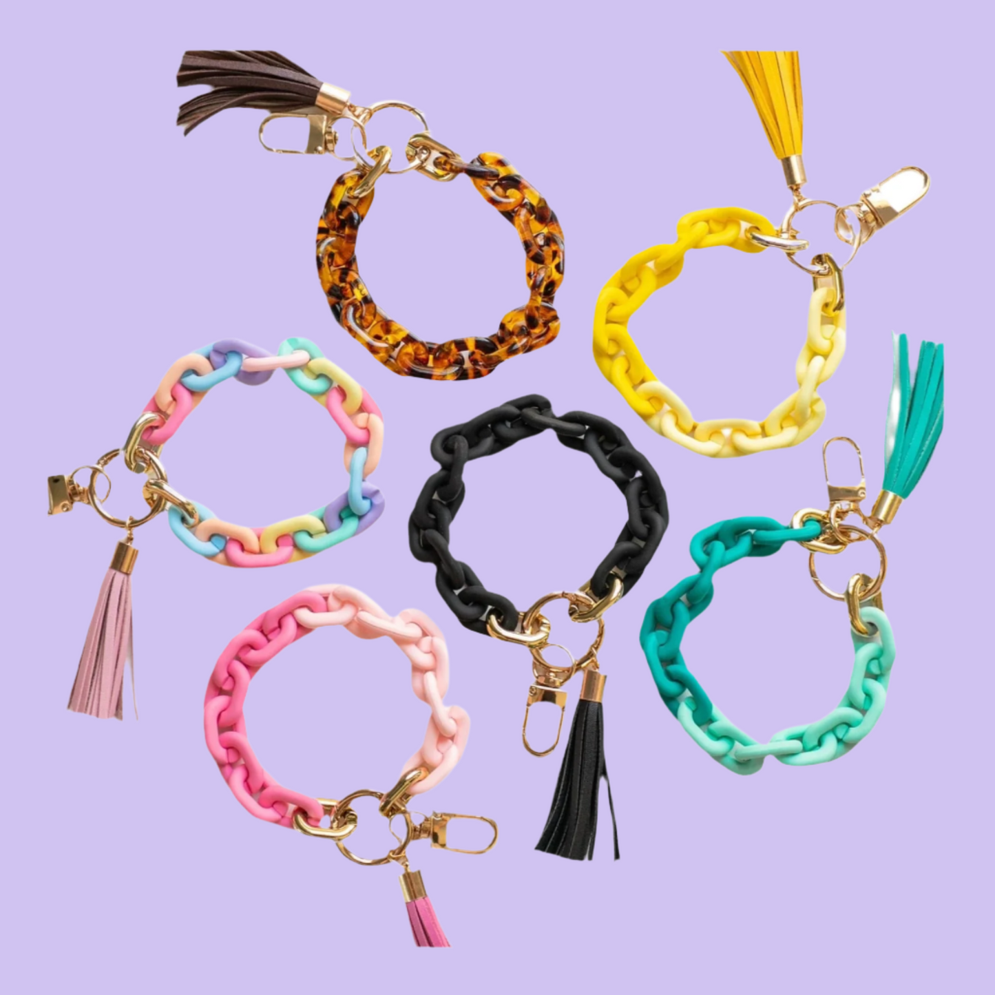 Je suis différent bracelet chaîne lien porte-clés