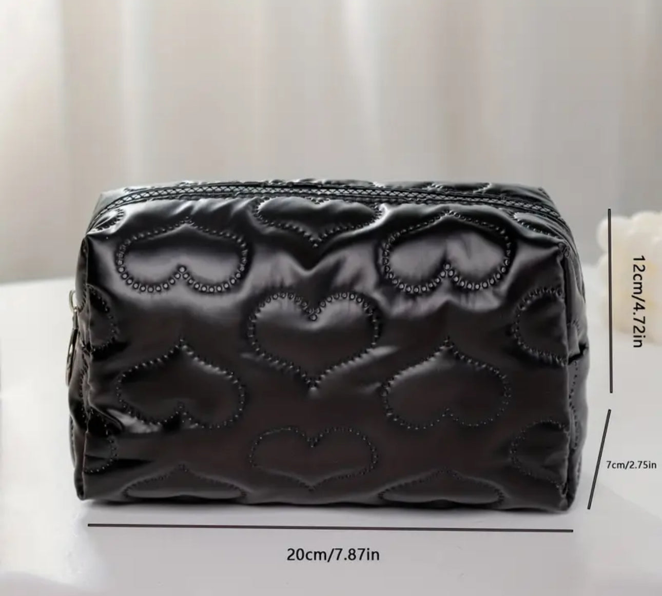 PU Makeup Bag with Love