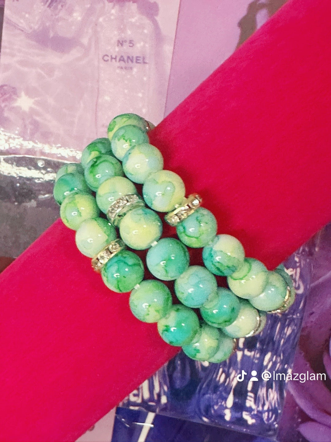 Mystery Glass Bead Bracelets {10mm}